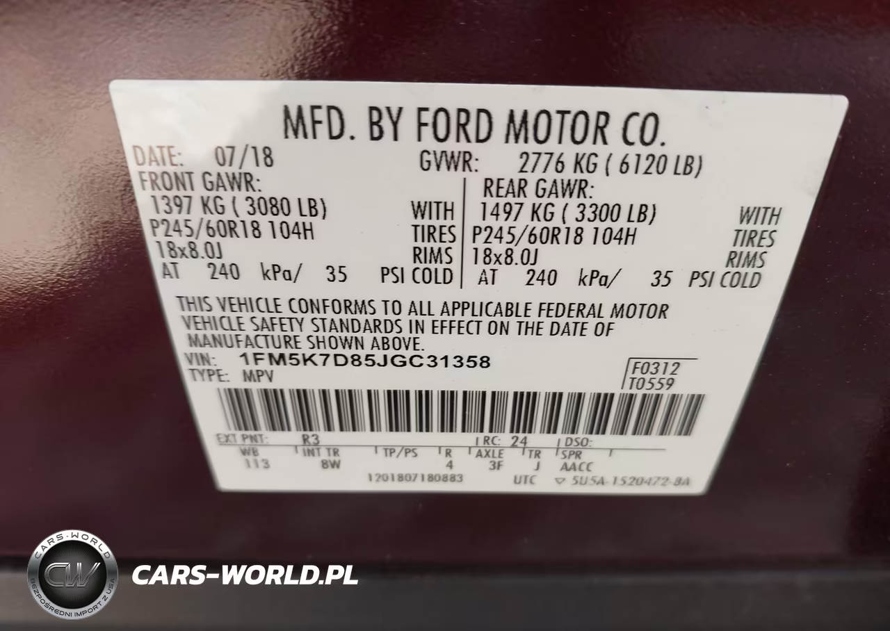 2018 Ford Explorer Xlt VIN:1FM5K7D85JGC31358 - 9