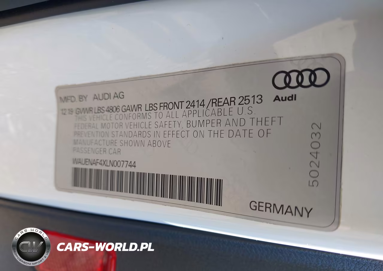 2020 Audi A4 Premium Plus 45 Tfsi Quattro S Tronic VIN:WAUENAF4XLN007744 - 9