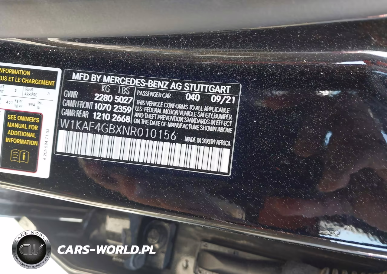 2022 Mercedes-Benz C 300 Sedan VIN:W1KAF4GBXNR010156 - 9