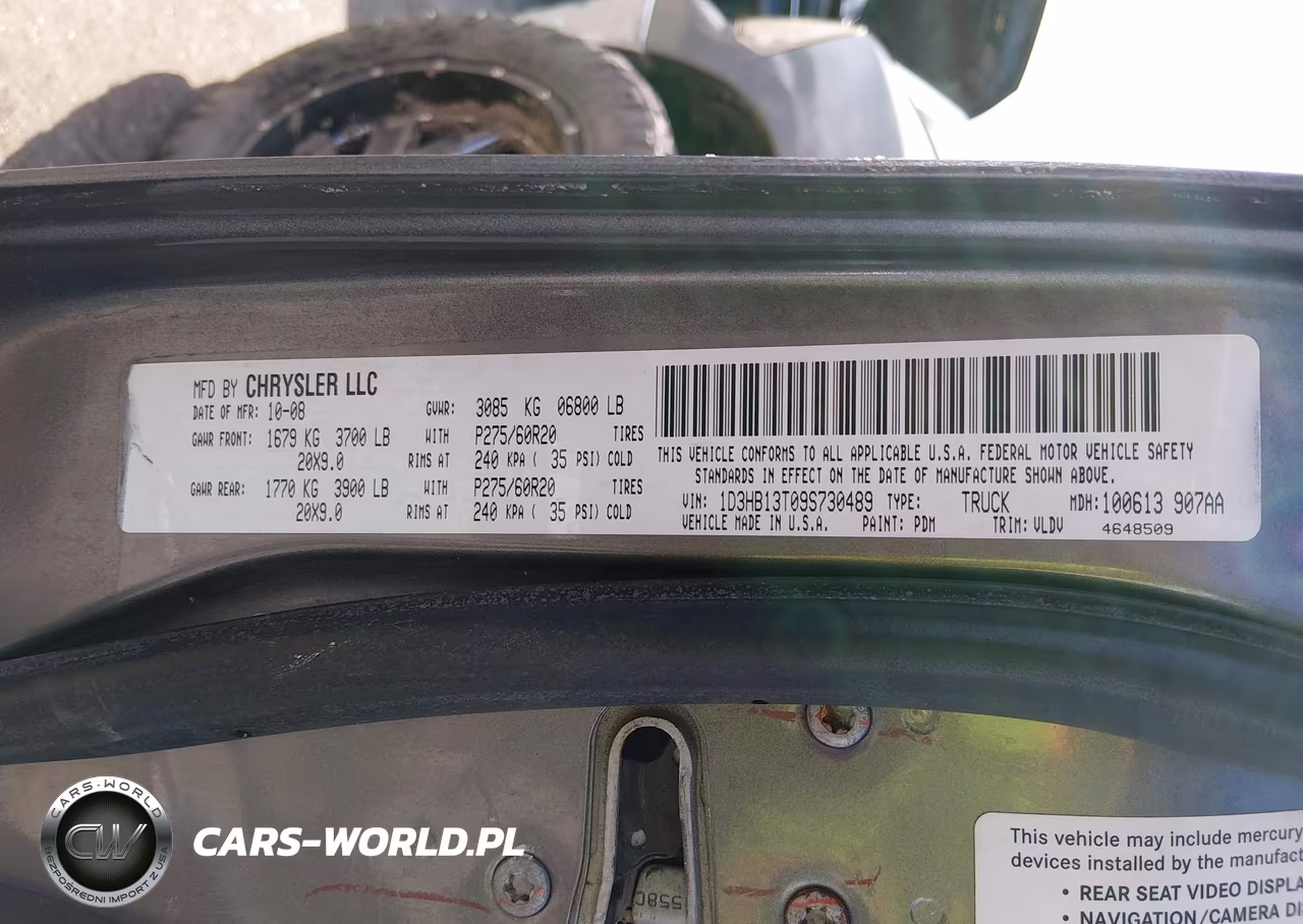 2009 Dodge Ram 1500 Laramie VIN:1D3HB13T09S730489 - 9