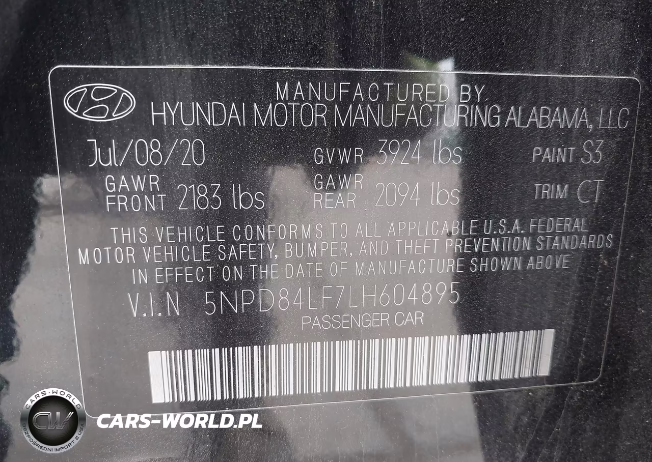 2020 Hyundai Elantra Sel VIN:5NPD84LF7LH604895 - 9