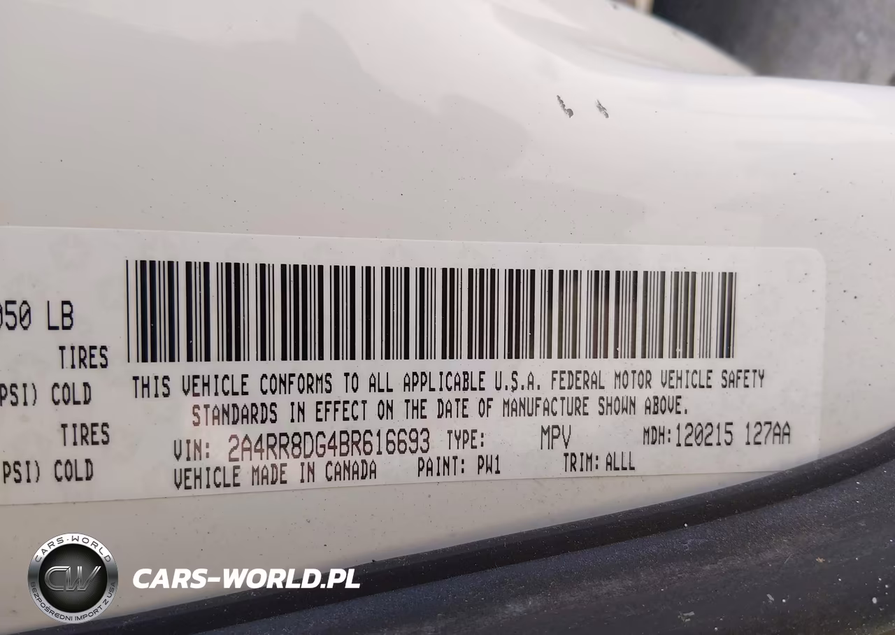 2011 CHRYSLER TOWN & COUNTRY TOURING-L VIN:2A4RR8DG4BR616693 - 9