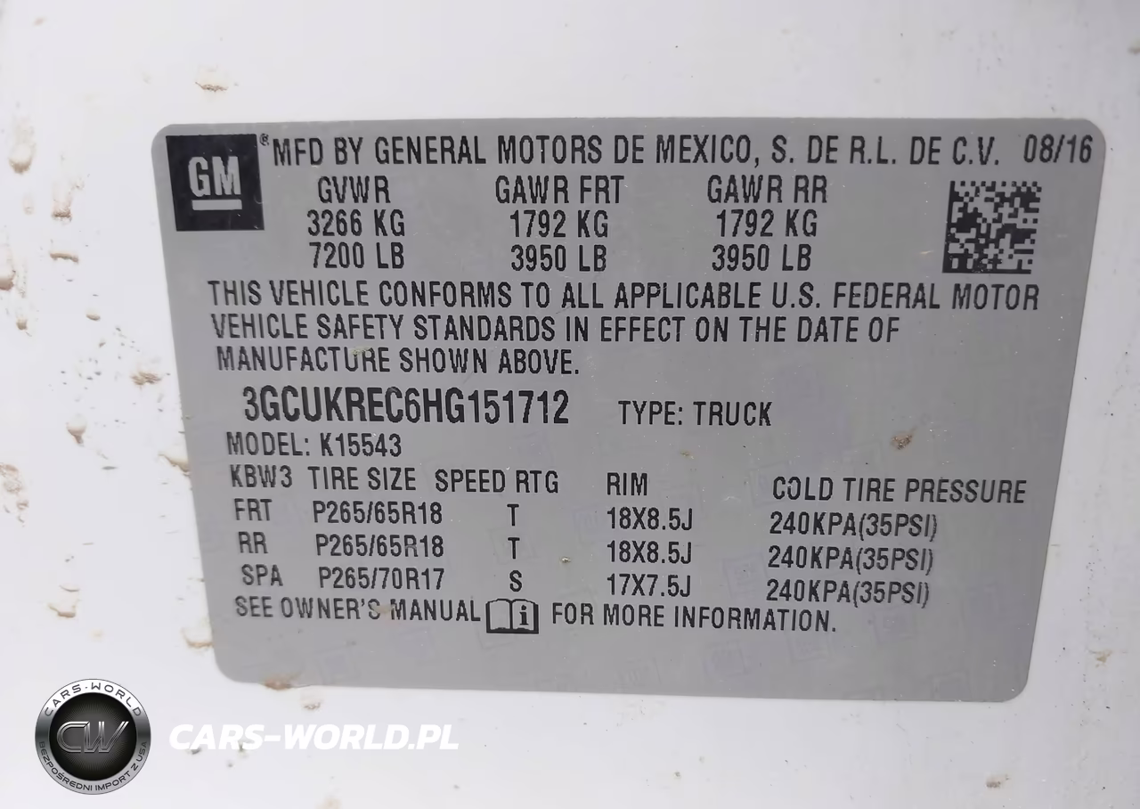 2017 Chevrolet Silverado 1500 2Lt VIN:3GCUKREC6HG151712 - 9