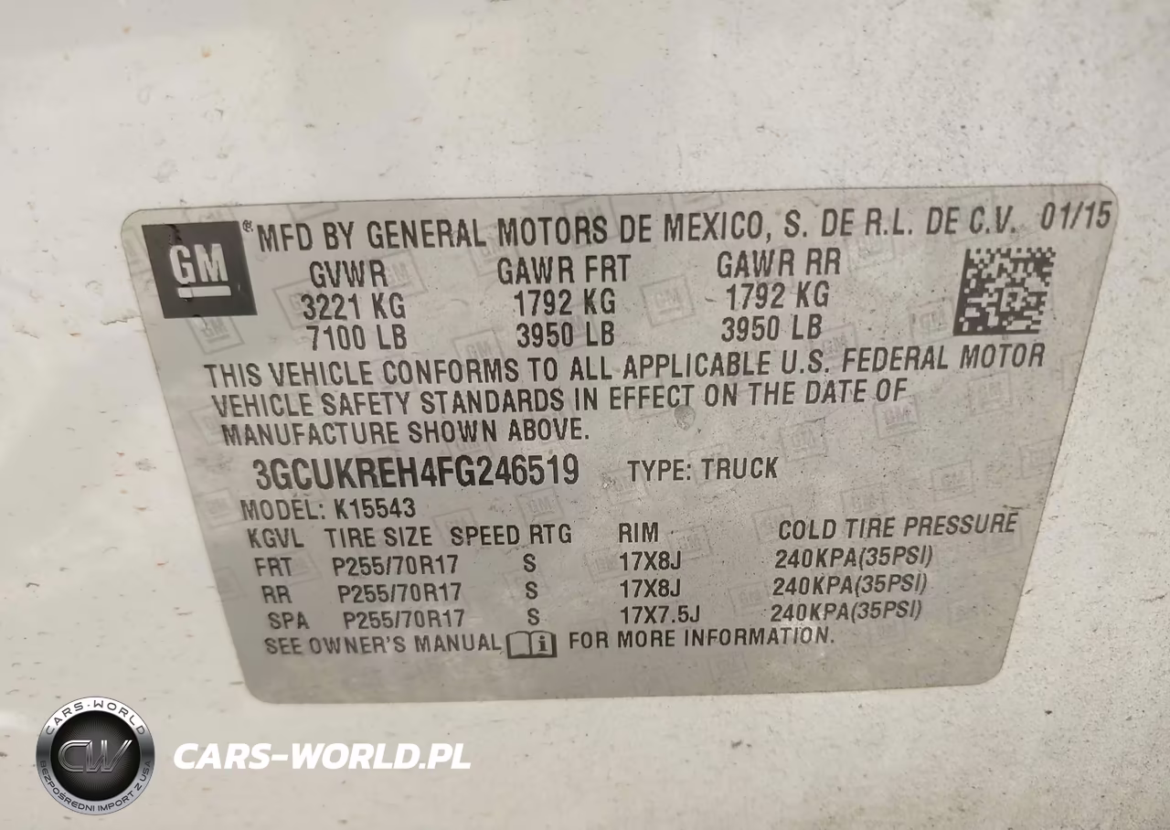 2015 Chevrolet Silverado 1500 1Lt VIN:3GCUKREH4FG246519 - 9