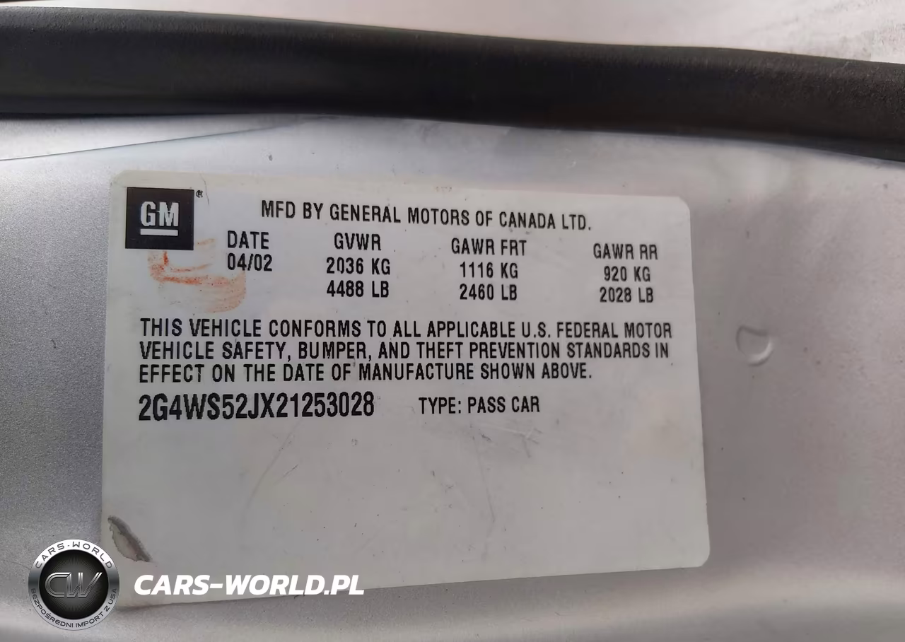 2002 Buick Century Custom VIN:2G4WS52JX21253028 - 9