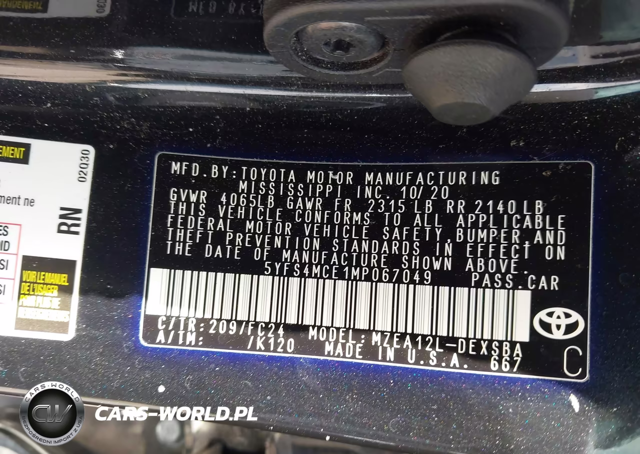 2021 Toyota Corolla Se Apex Edition VIN:5YFS4MCE1MP067049 - 9