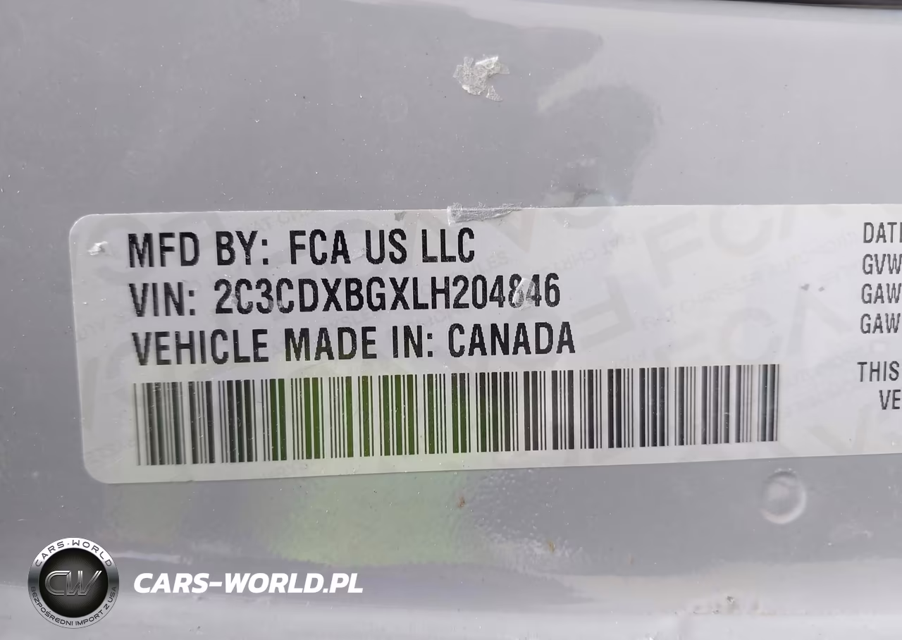 DODGE CHARGER VIN:2C3CDXBGXLH204846 - 9