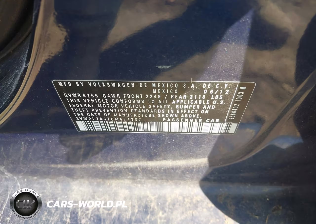 2012 Volkswagen Jetta 2.0L Tdi VIN:3VW3L7AJ7CM471307 - 9