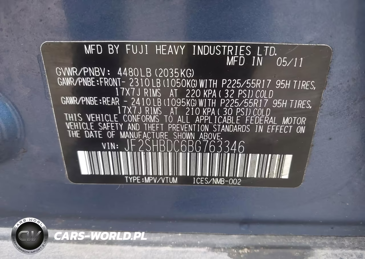 2011 Subaru Forester 2.5X Premium VIN:JF2SHBDC6BG763346 - 9