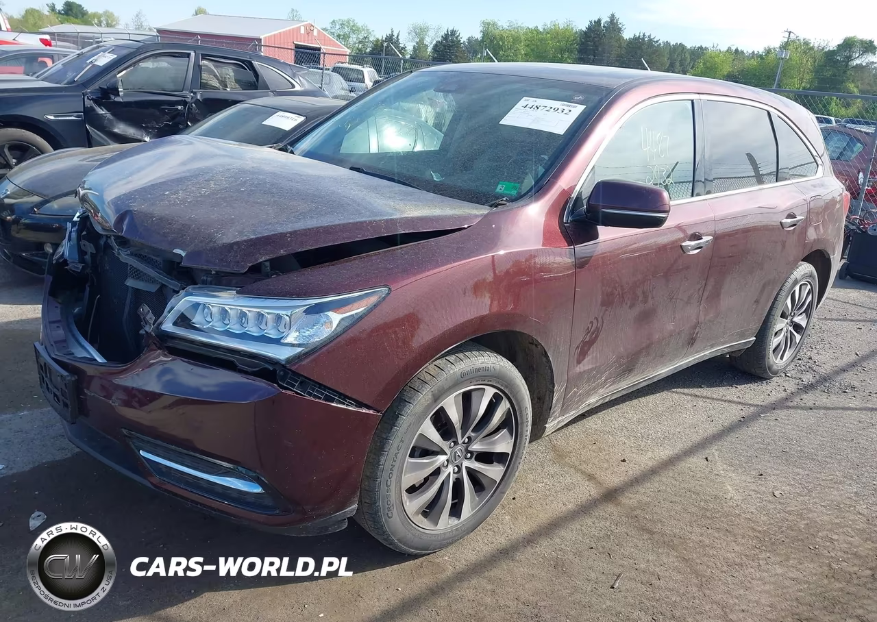 2016 Acura Mdx Technology Acurawatch Plus Packages-Technology Package VIN:5FRYD4H44GB026892 - 2