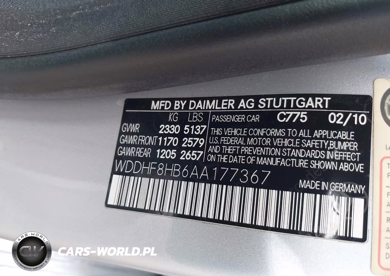 2010 Mercedes-Benz E 350 4Matic VIN:WDDHF8HB6AA177367 - 9