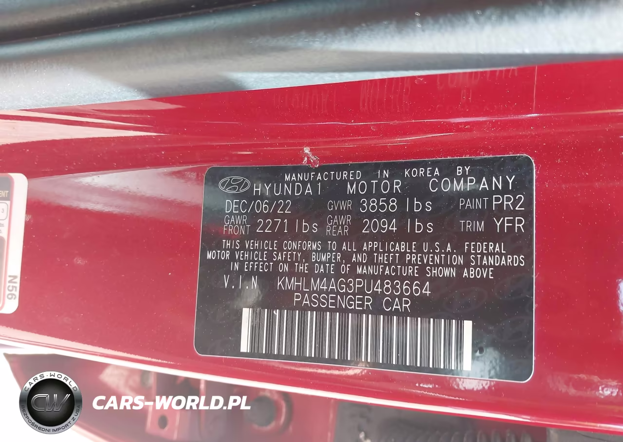 2023 Hyundai Elantra Sel VIN:KMHLM4AG3PU483664 - 9