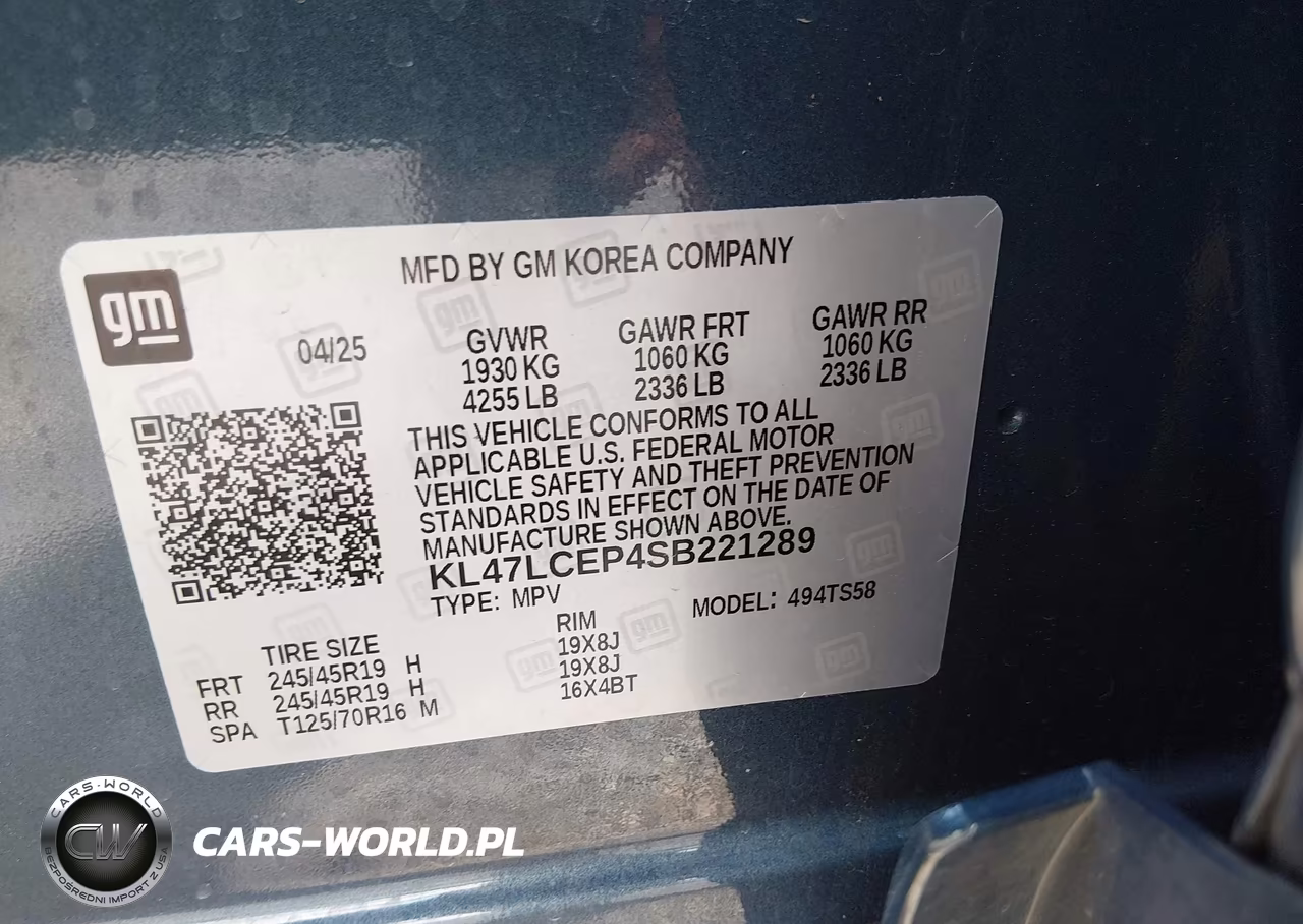 2025 Buick Envista Avenir Fwd VIN:KL47LCEP4SB221289 - 9
