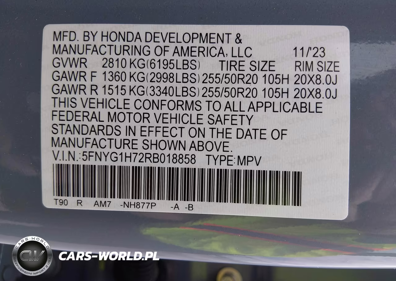 2024 Honda Pilot Touring VIN:5FNYG1H72RB018858 - 9
