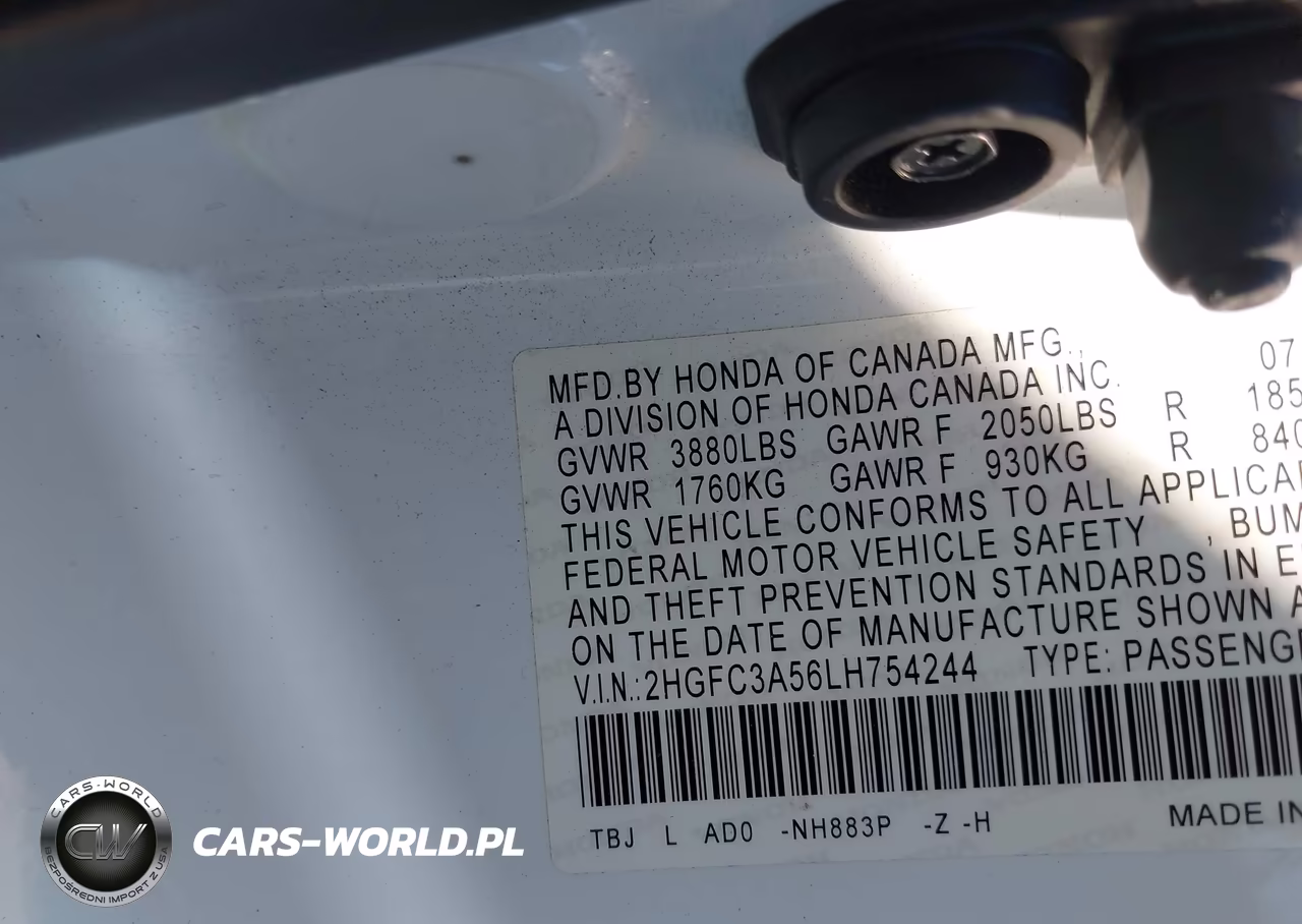 2020 Honda Civic Si Coupe VIN:2HGFC3A56LH754244 - 9
