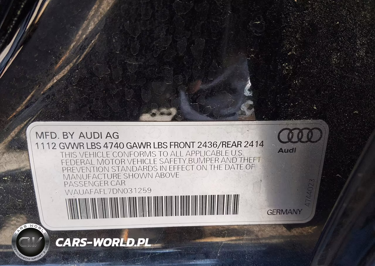 2013 Audi A4 2.0T Premium VIN:WAUAFAFL7DN031259 - 9