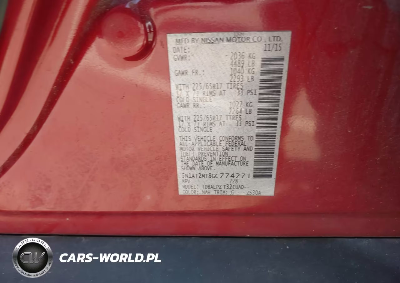 2016 Nissan Rogue S VIN:5N1AT2MT8GC774271 - 9