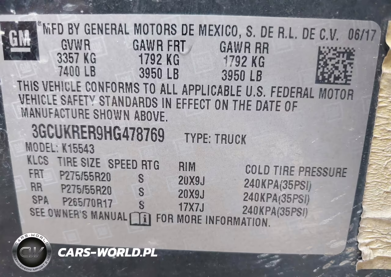 2017 Chevrolet Silverado 1500 1Lt VIN:3GCUKRER9HG478769 - 9