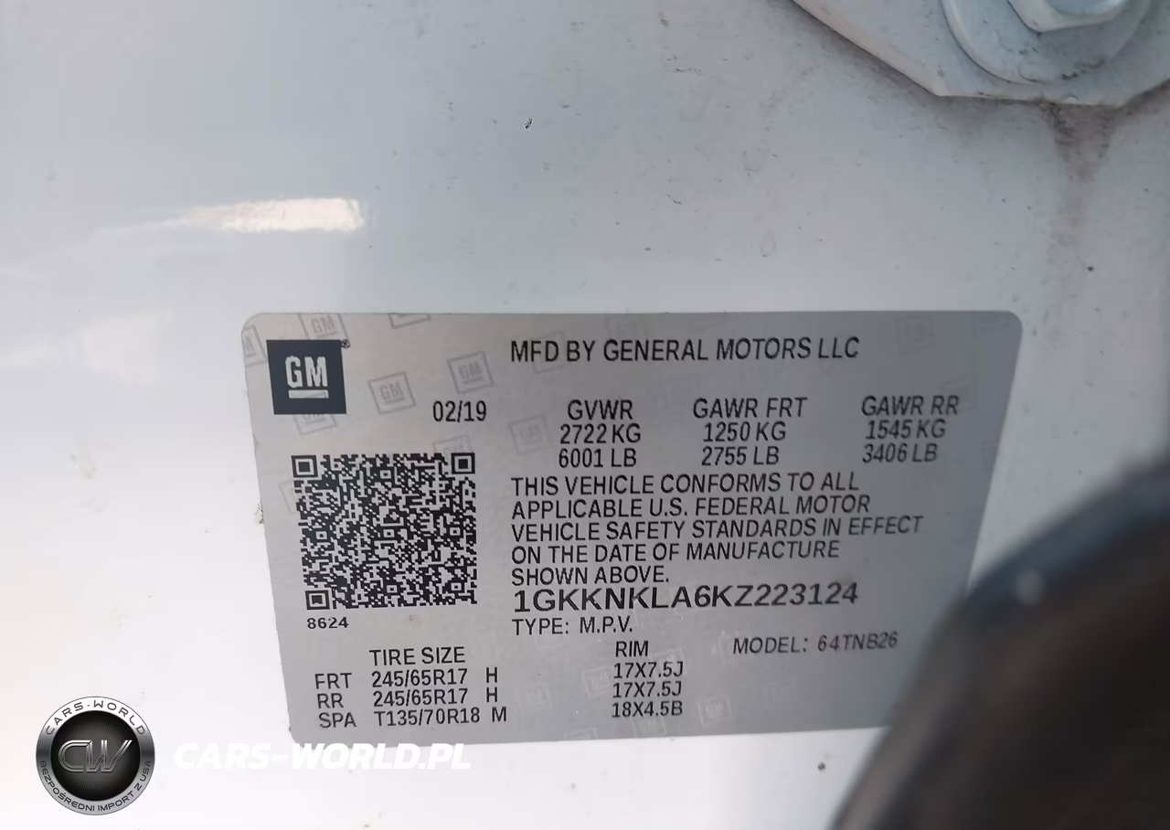2019 GMC Acadia Sle-1 VIN:1GKKNKLA6KZ223124 - 9