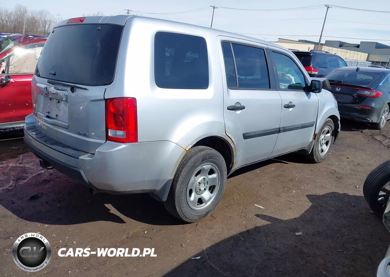 2011 Honda Pilot Lx VIN:5FNYF4H23BB021444 - 4