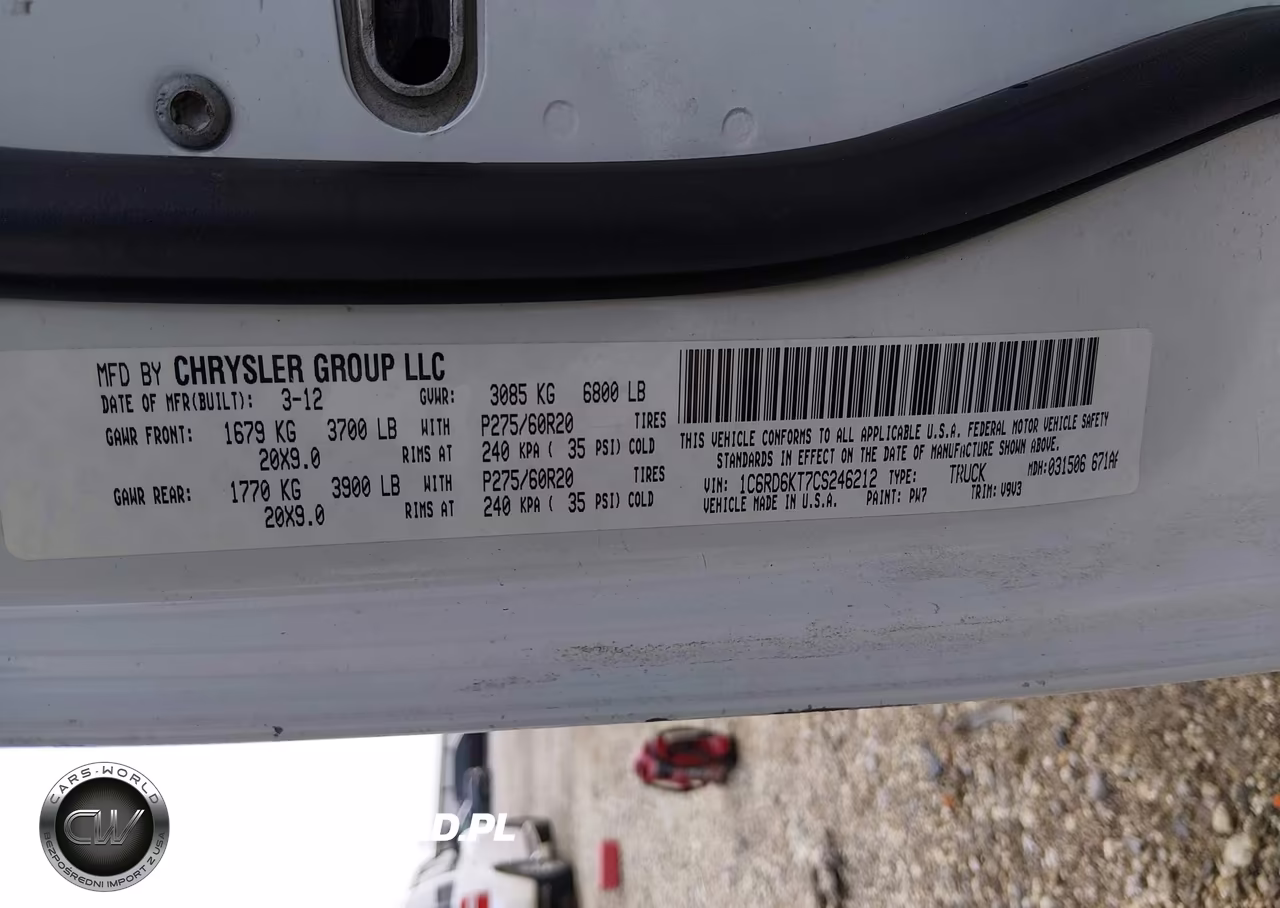 2012 Ram 1500 St VIN:1C6RD6KT7CS246212 - 9