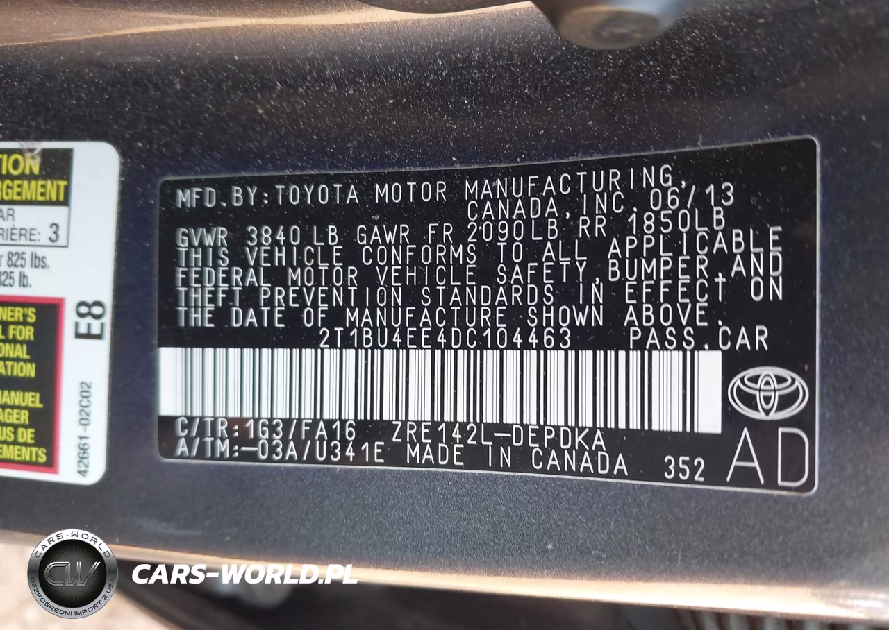 2013 Toyota Corolla L VIN:2T1BU4EE4DC104463 - 9