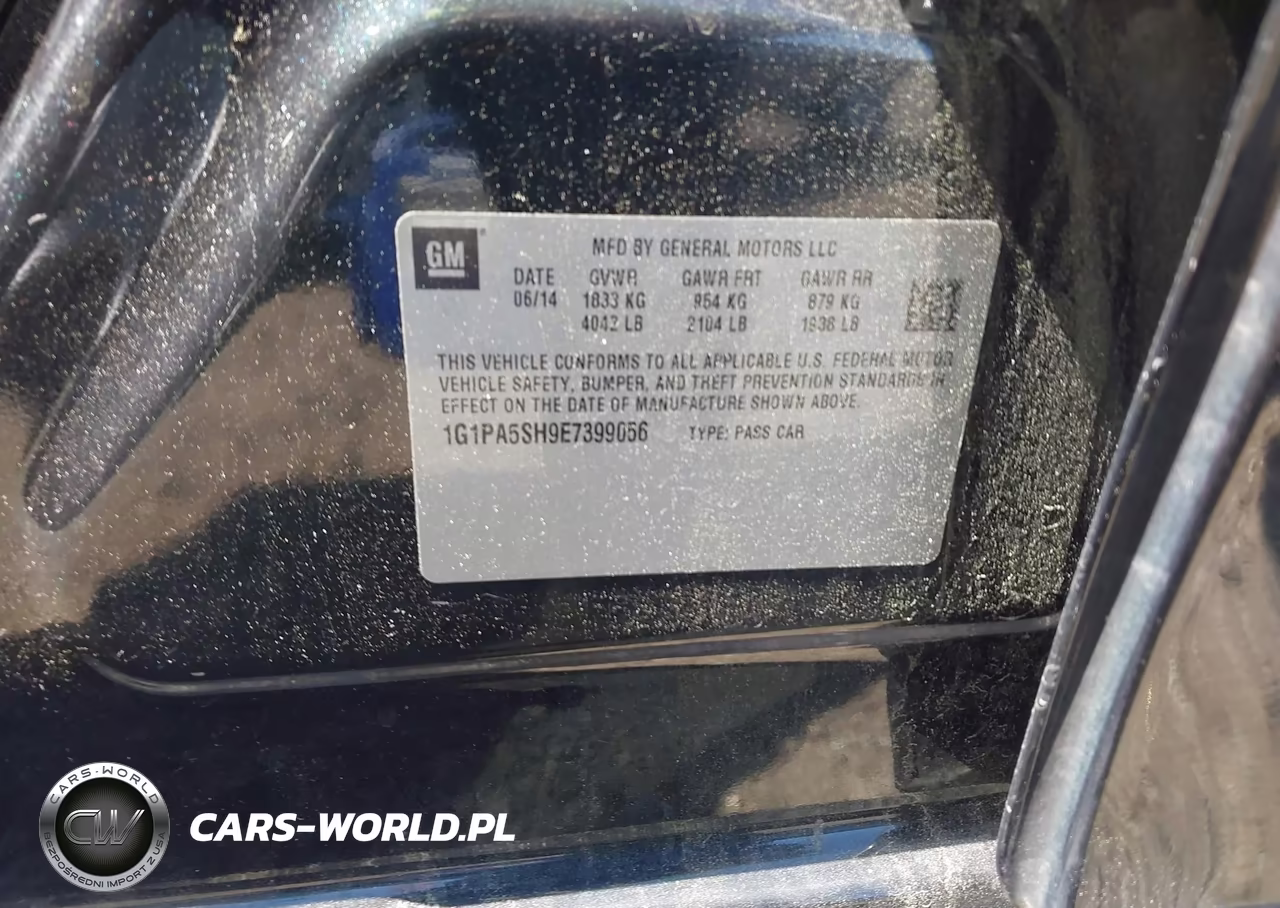 2014 Chevrolet Cruze Ls Auto VIN:1G1PA5SH9E7399056 - 9