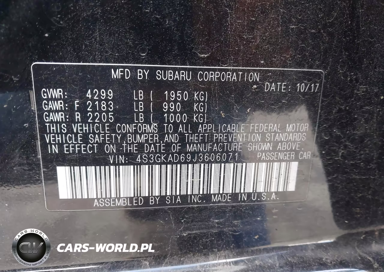 2018 Subaru Impreza 2.0I Premium VIN:4S3GKAD69J3606071 - 9