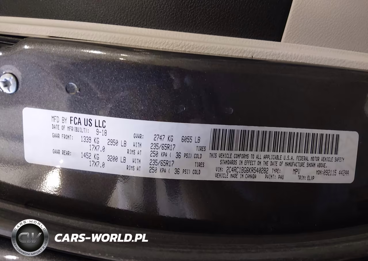 2019 Chrysler Pacifica Touring L VIN:2C4RC1BG6KR540282 - 9