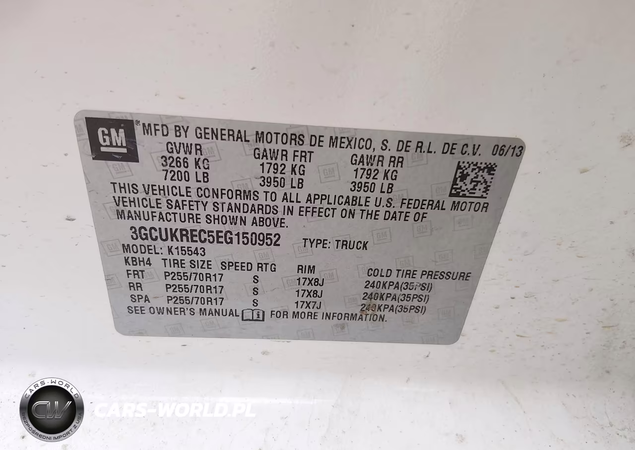 2014 Chevrolet Silverado 1500 1Lt VIN:3GCUKREC5EG150952 - 9