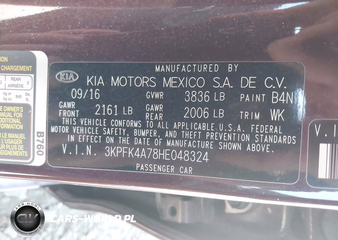 2017 Kia Forte Lx VIN:3KPFK4A78HE048324 - 9