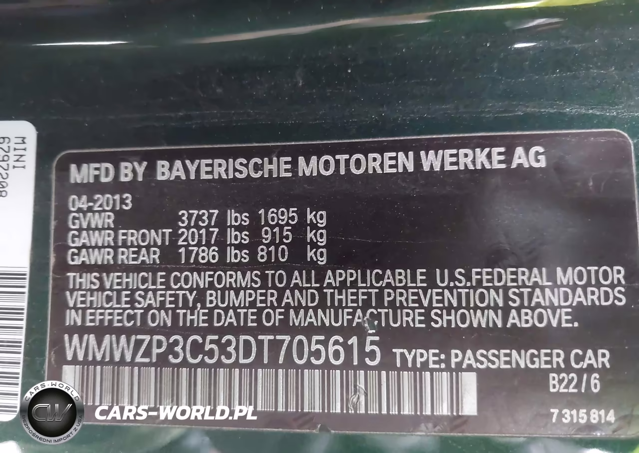 2013 Mini Convertible Cooper S VIN:WMWZP3C53DT705615 - 9