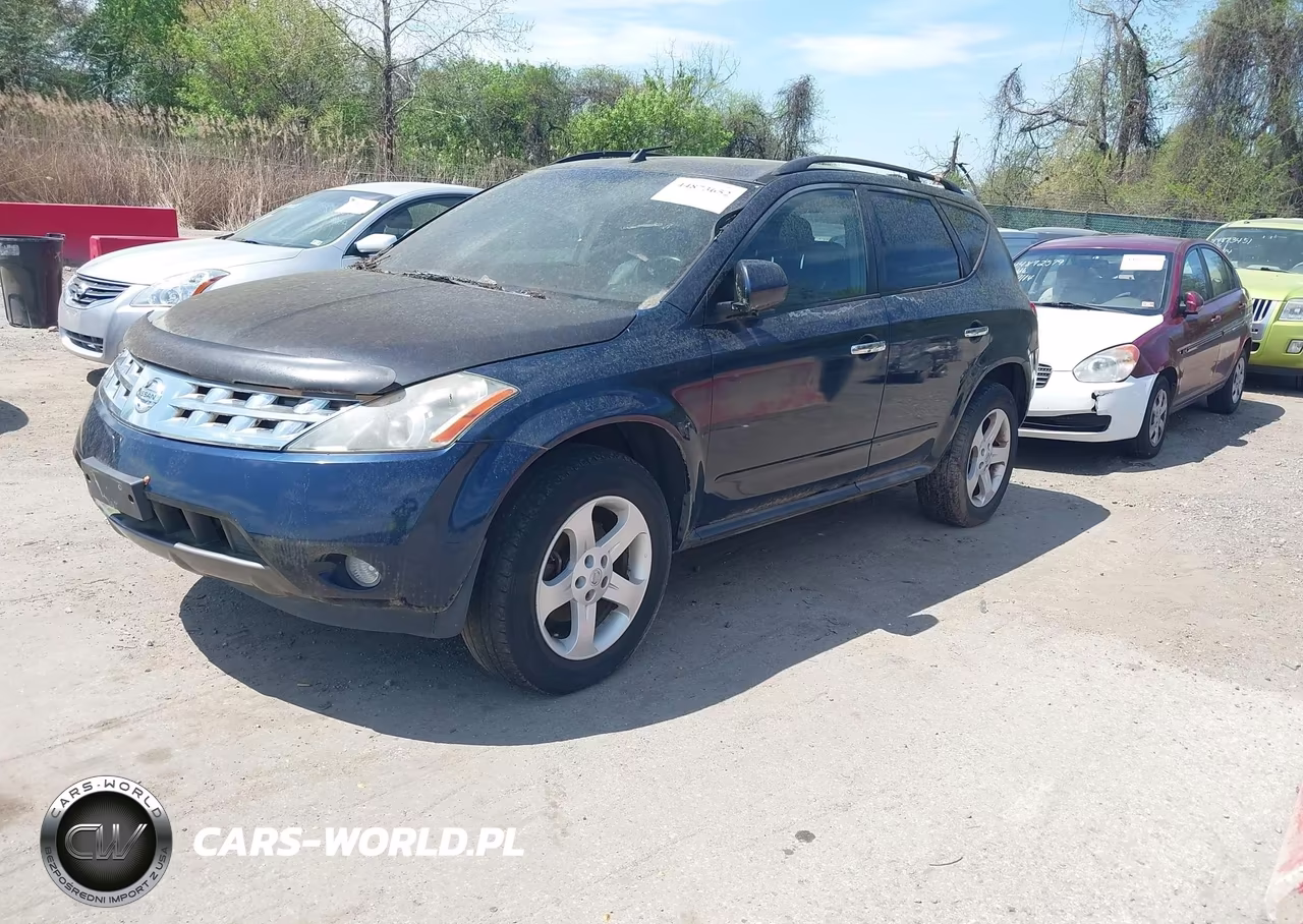 2004 Nissan Murano Sl VIN:JN8AZ08T04W215507 - 2