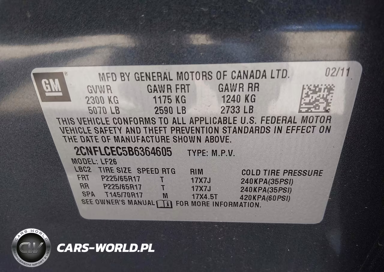 2011 Chevrolet Equinox Ls VIN:2CNFLCEC5B6364605 - 9