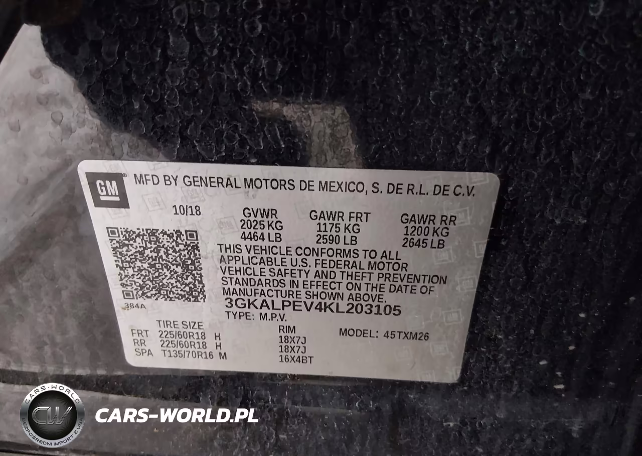 2019 GMC Terrain Slt VIN:3GKALPEV4KL203105 - 9