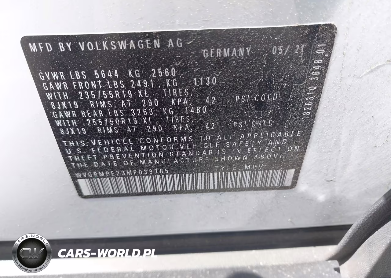 2021 Volkswagen Id.4 Pro VIN:WVGRMPE23MP039785 - 9