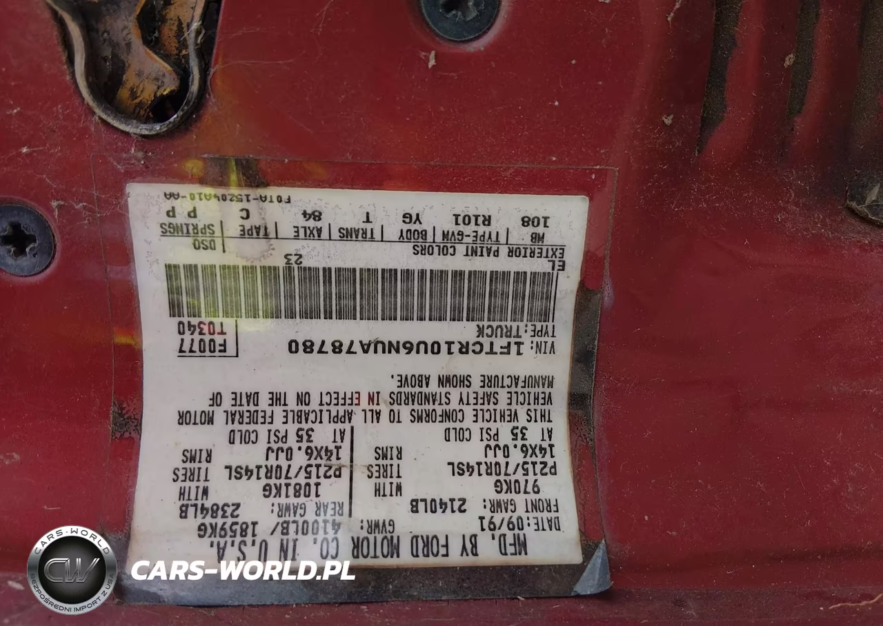 1992 Ford Ranger VIN:1FTCR10U6NUA78780 - 9