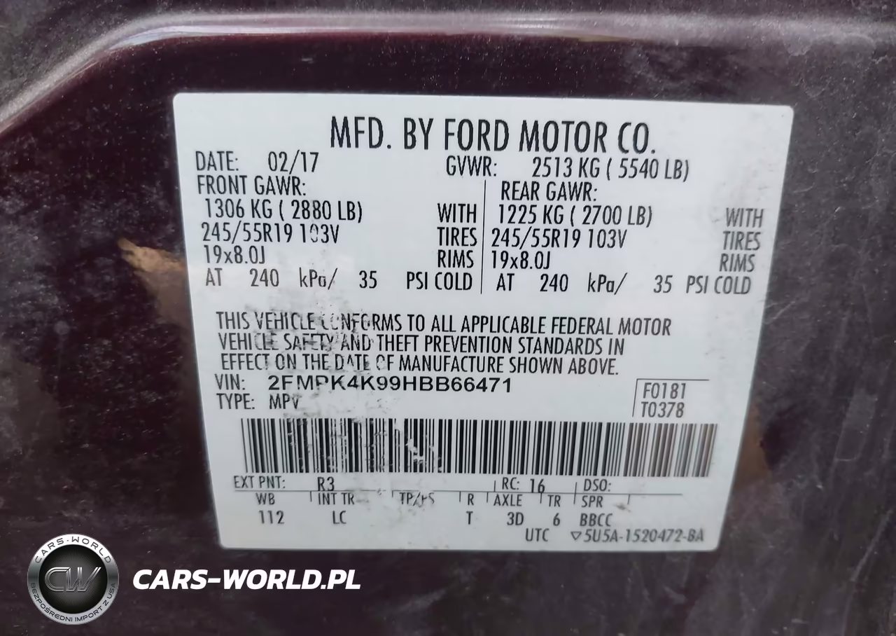 2017 Ford Edge Titanium VIN:2FMPK4K99HBB66471 - 9