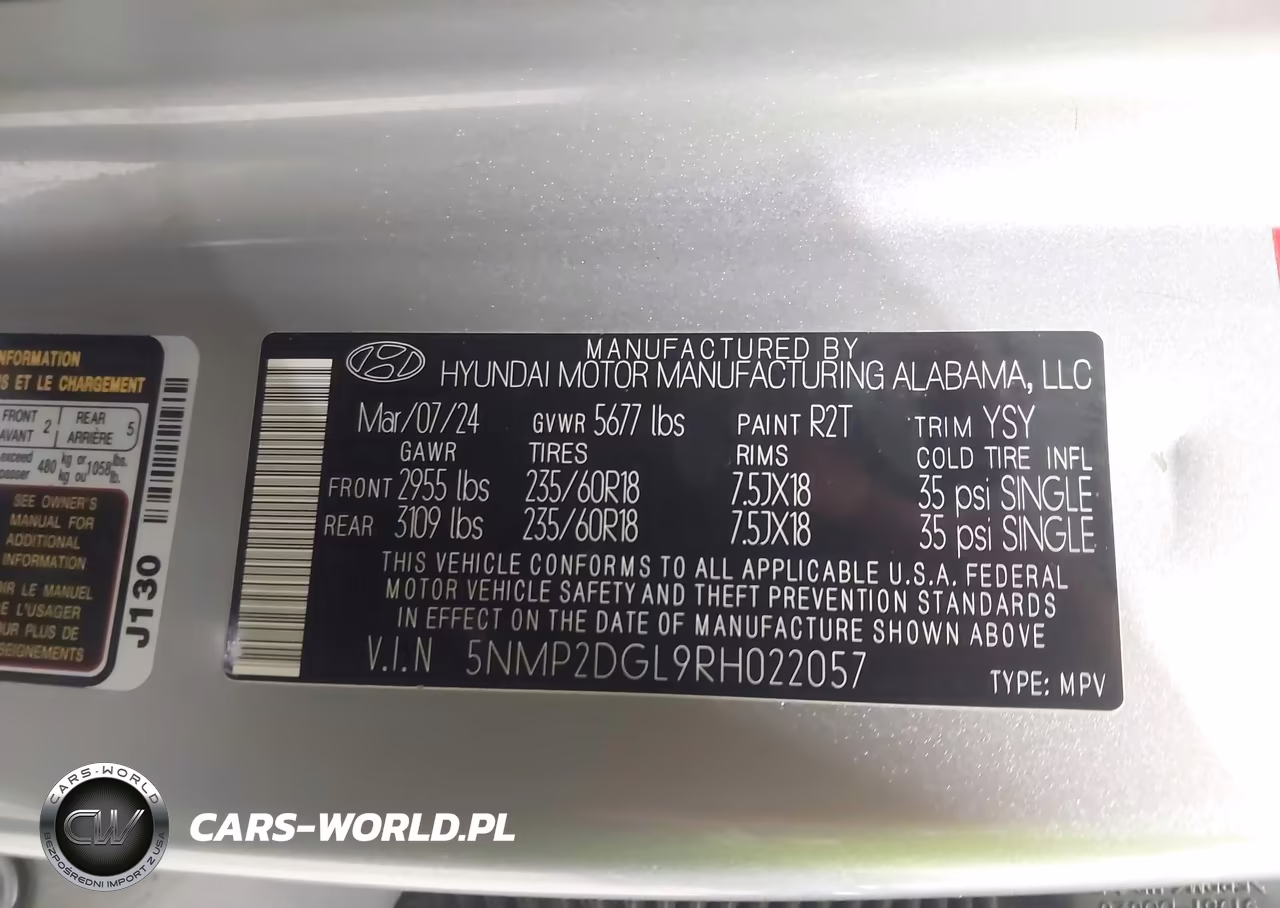 2024 Hyundai Santa Fe Sel VIN:5NMP2DGL9RH022057 - 9