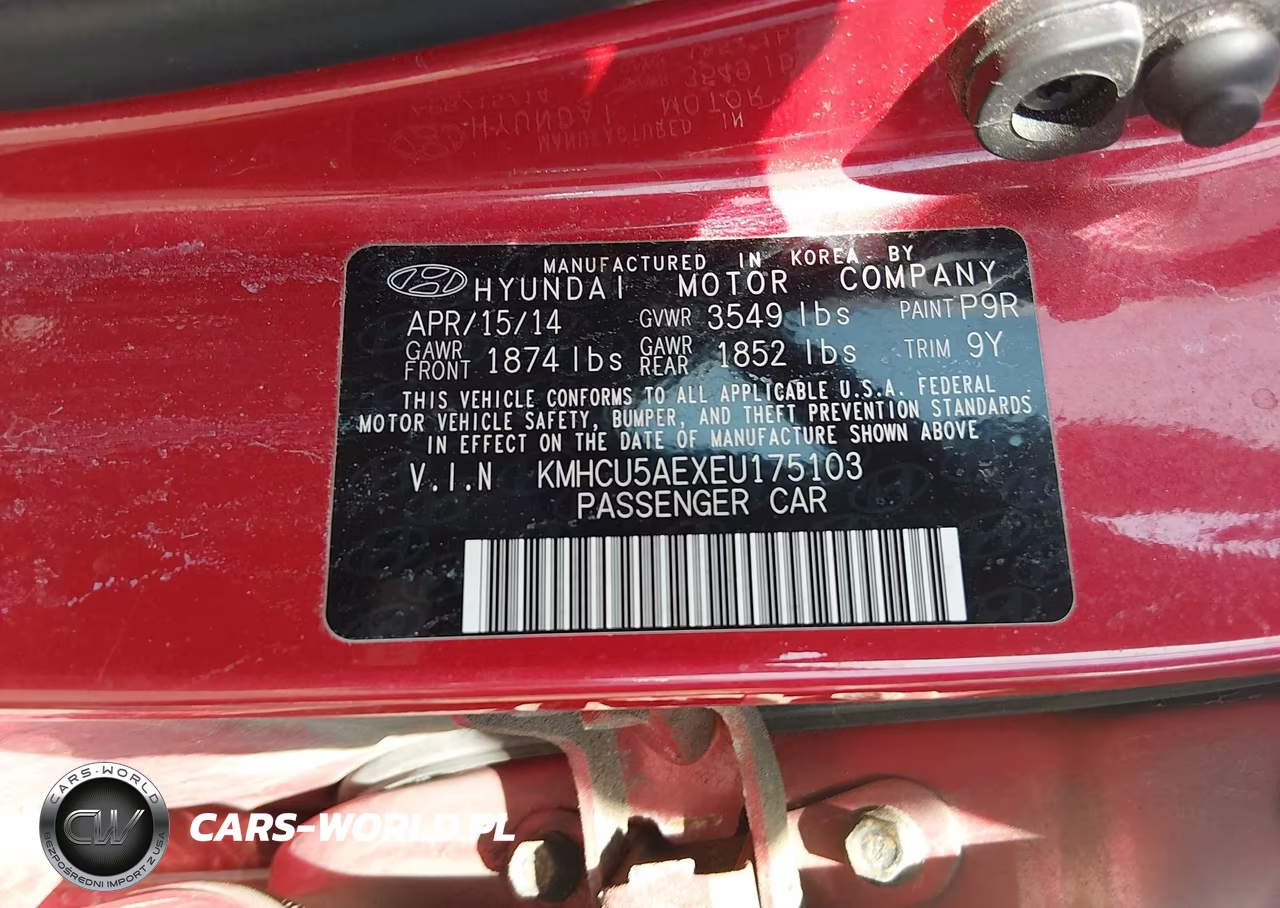2014 Hyundai Accent Se VIN:KMHCU5AEXEU175103 - 9