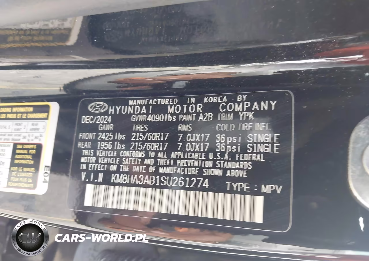 2025 Hyundai Kona Se VIN:KM8HA3AB1SU261274 - 9