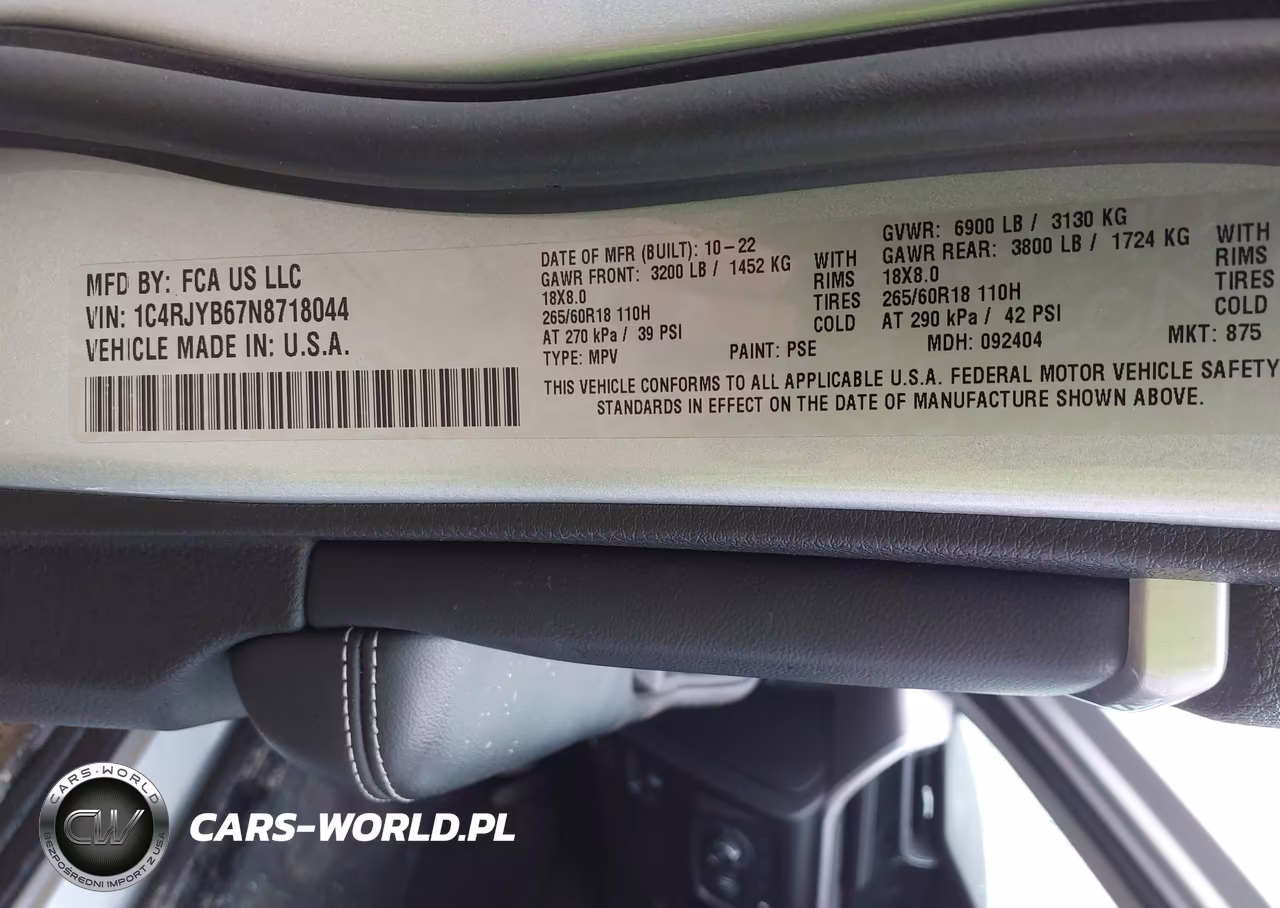 2022 Jeep Grand Cherokee 4Xe Limited 4X4 VIN:1C4RJYB67N8718044 - 9