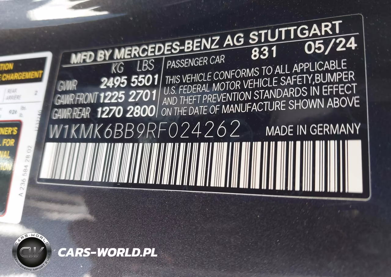 2024 Mercedes-Benz Cle 450 4Matic VIN:W1KMK6BB9RF024262 - 9