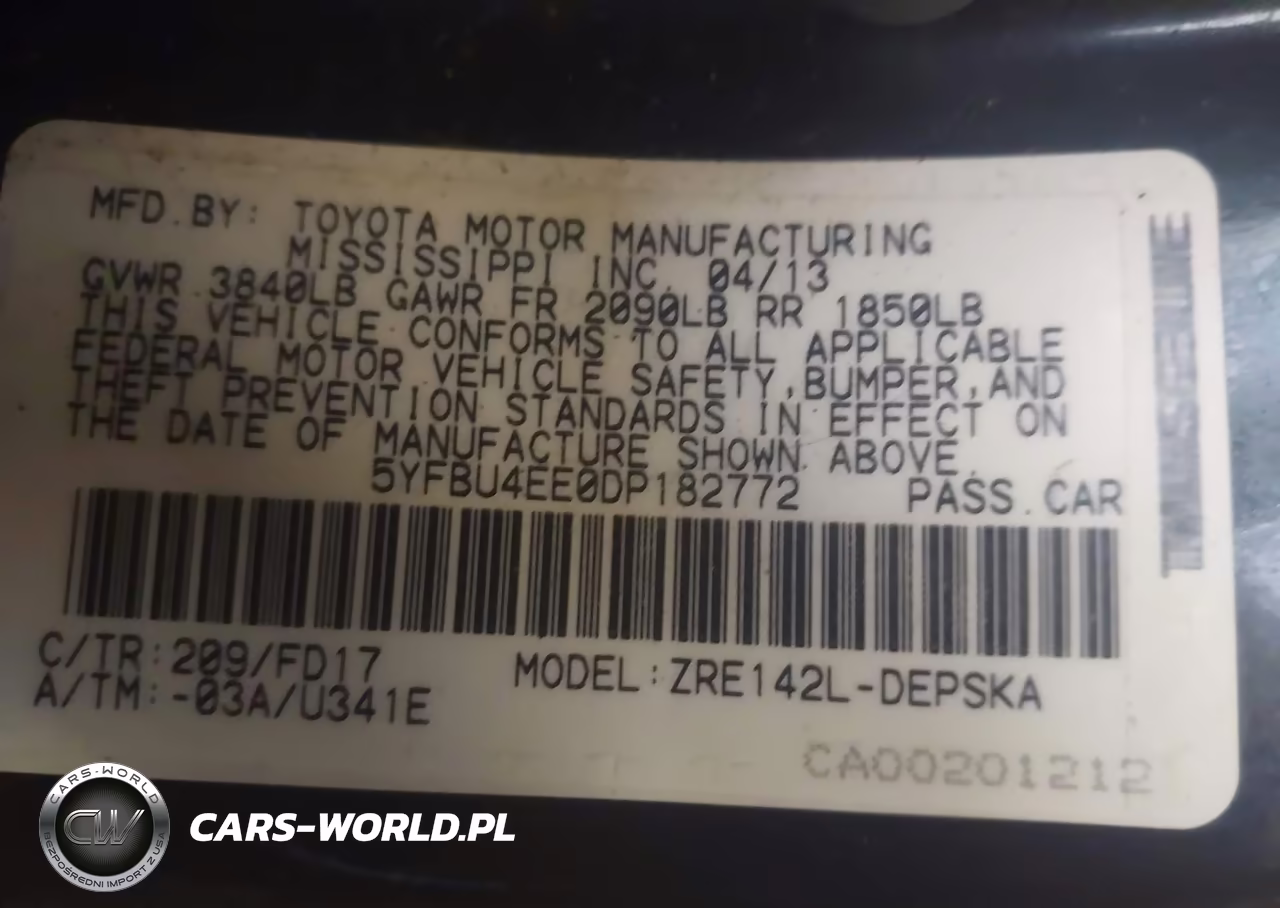 2013 Toyota Corolla S VIN:5YFBU4EE0DP182772 - 9