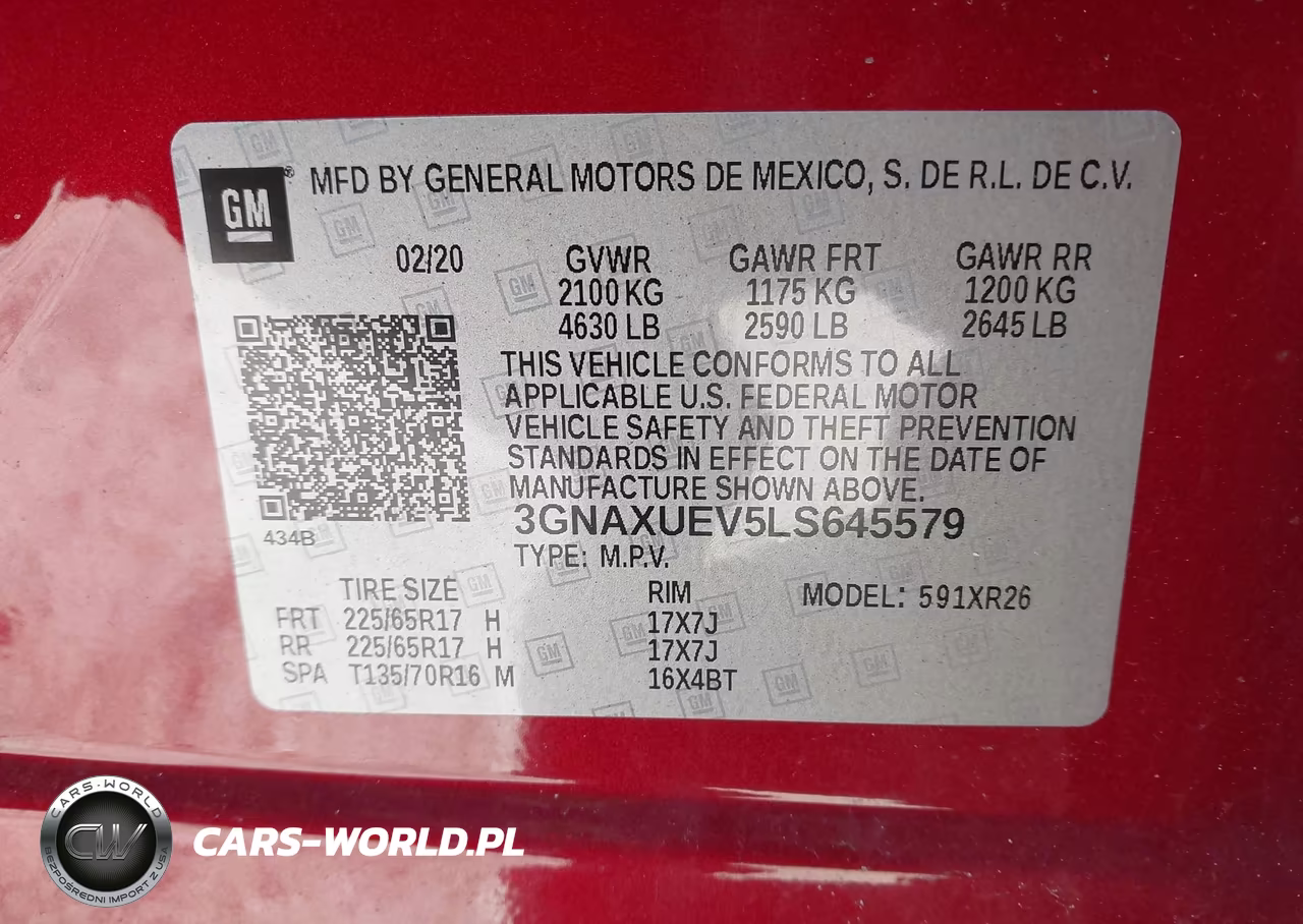 2020 Chevrolet Equinox Awd Lt 1.5L Turbo VIN:3GNAXUEV5LS645579 - 9