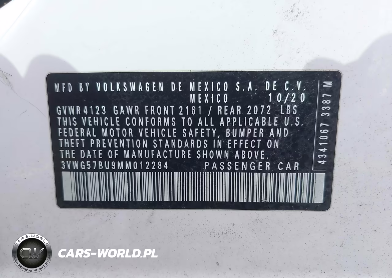 2021 Volkswagen Jetta 1.4T Sel Premium VIN:3VWG57BU9MM012284 - 9