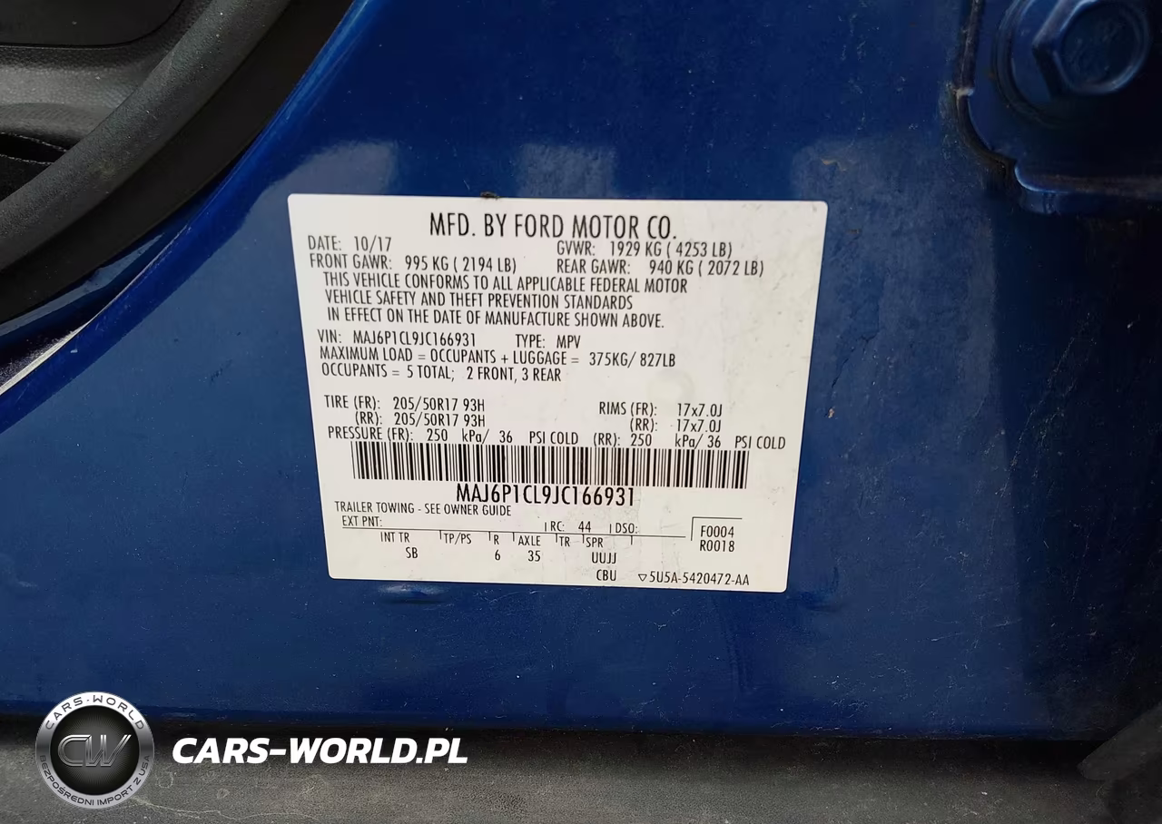 2018 Ford Ecosport Ses VIN:MAJ6P1CL9JC166931 - 9