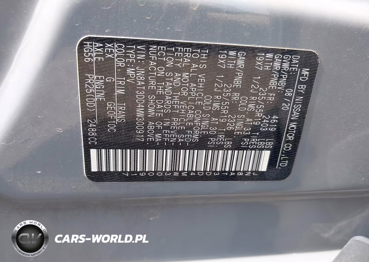 2021 Nissan Rogue Platinum Intelligent Awd VIN:JN8AT3DD4MW300917 - 9