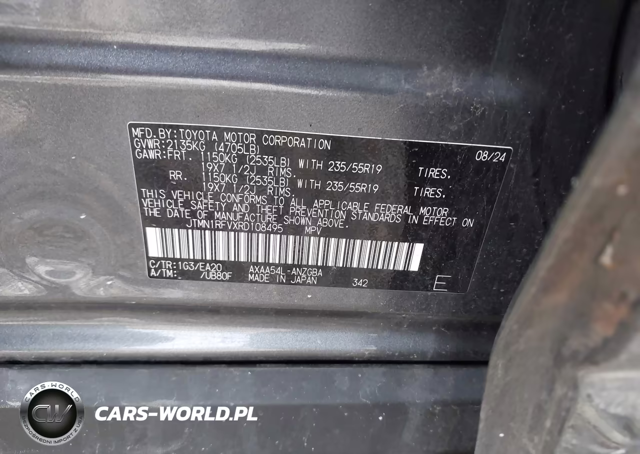 2024 Toyota Rav4 Limited VIN:JTMN1RFVXRD108495 - 9