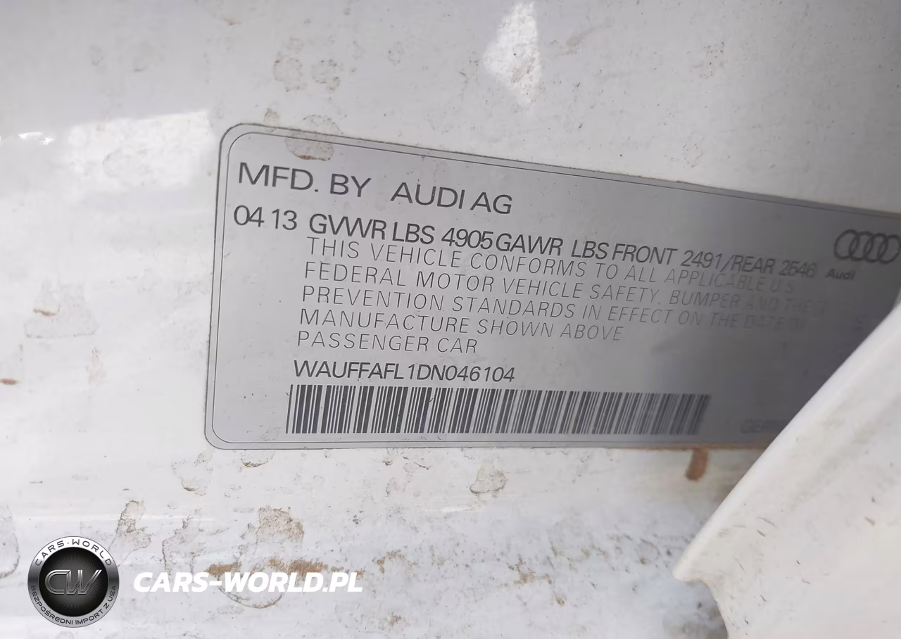 2013 Audi A4 2.0T Premium VIN:WAUFFAFL1DN046104 - 9